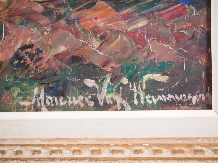 Maurice VAGH WEINMANN. "Paysage du Midi" Huile sur toile, signée en ba