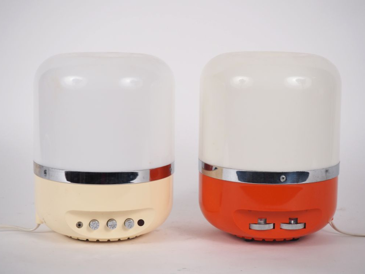 Adriano RAMPOLDI pour Europhon. Deux "Radio Lampada" années 60. Signée