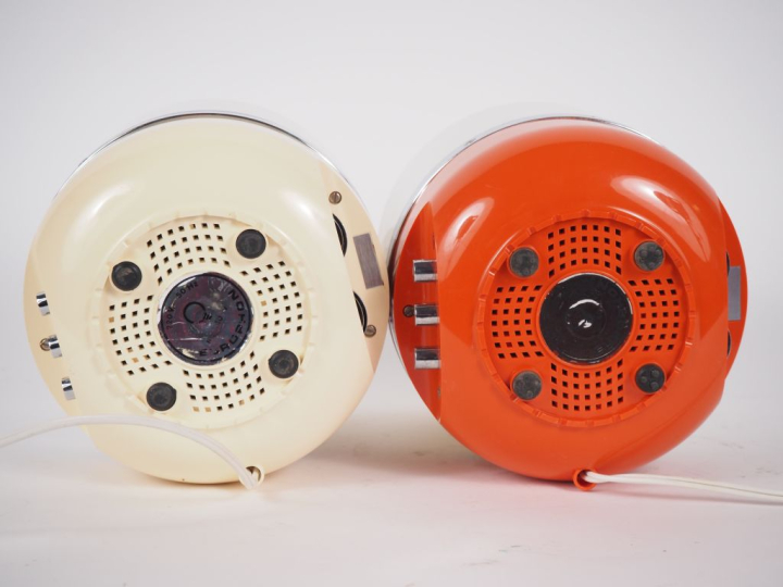 Adriano RAMPOLDI pour Europhon. Deux "Radio Lampada" années 60. Signée