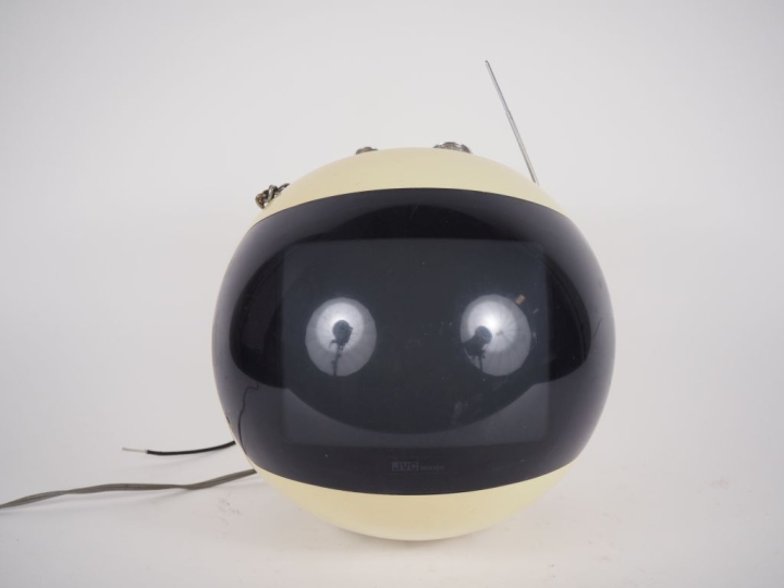 JVC NIVICO. Téléviseur videosphère années 70. H. 29 cm.