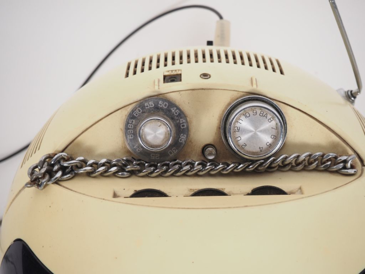 JVC NIVICO. Téléviseur videosphère années 70. H. 29 cm.