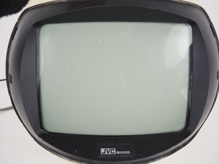 JVC NIVICO. Téléviseur videosphère années 70. H. 29 cm.
