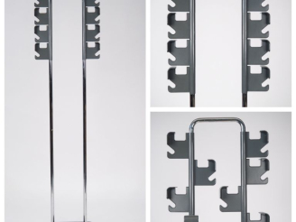 Vente aux enchères Jean Pierre VITRAC.  Porte-manteau en plastique et métal chromé. Dim. 