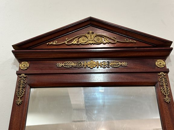 Console d'applique Napoléon III de style Empire, en acajou et placage 