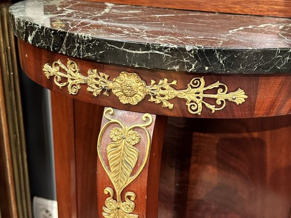 Console d'applique Napoléon III de style Empire, en acajou et placage 