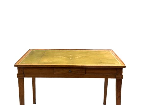 Bureau fin XIXème début XXème de style Louis XVI en bois naturel, plat