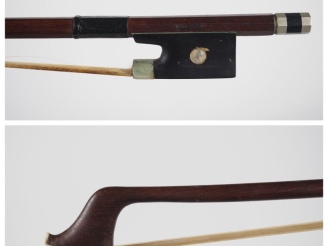 Vente aux enchères Archet de violoncelle	 en bois du Brésil. signé TOURTE, en col de cygn