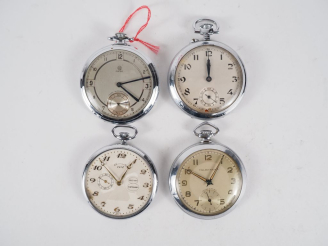 Vente aux enchères Ensemble comprenant :  - VILLERS WATCH Montre de gousset de style Art 