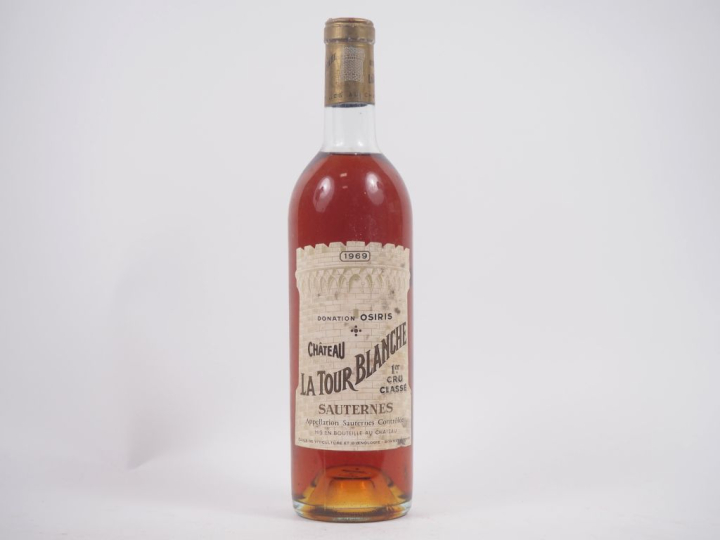 1 BOUTEILLE CHÂTEAU LA TOUR BLANCHE 1er CC SAUTERNES - 1969 - LB/CAPS 
