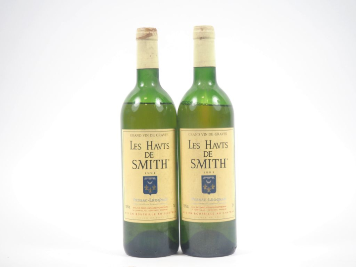 2 BOUTEILLES LES HAUTS DE SMITH GRAVES - 1991 - BEP