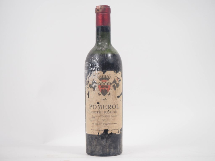 1 BOUTEILLE CÔTE ROUGE POMEROL - 1959 - MEP-BEP/EA 