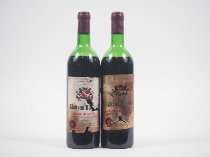 2 BOUTEILLES CHÂTEAU BADETTE GC ST ÉMILION - 1978 - BEP/EA