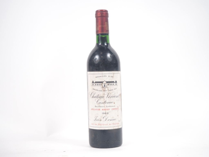 1 BOUTEILLE CHÂTEAU VINCENT CANTENAC CBS MARGAUX - 1983 - BG/ELS