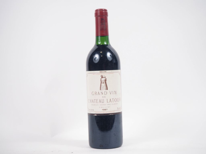1 BOUTEILLE CHÂTEAU LATOUR 1er GCC PAUILLAC - 1987 - BG/ETLA