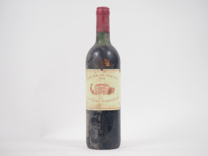 1 BOUTEILLE PAVILLON ROUGE DU CHÂTEAU MARGAUX - 1988 - LB/ES 