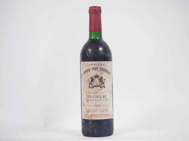1 BOUTEILLE CHÂTEAU GRAND PUY DUCASSE GCC PAUILLAC - 1989 - BG/ES 