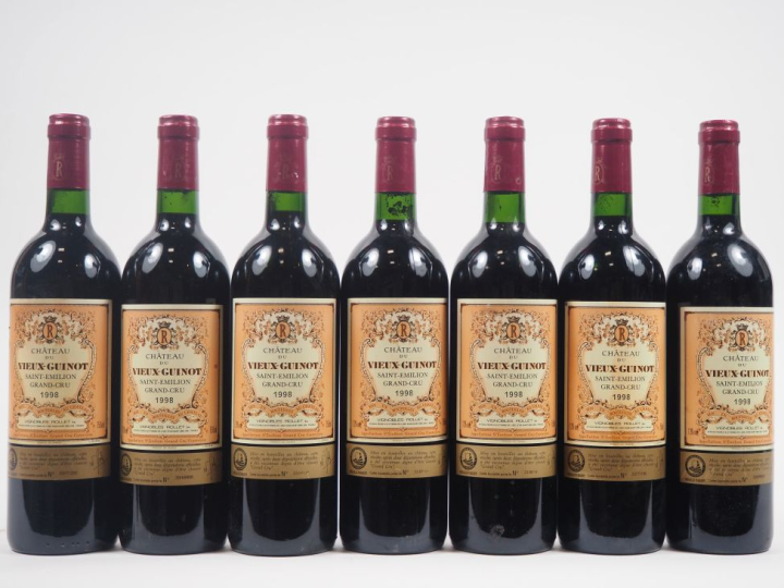 7 BOUTEILLES CHÂTEAU VIEUX GUINOT GC ST ÉMILION - 1998