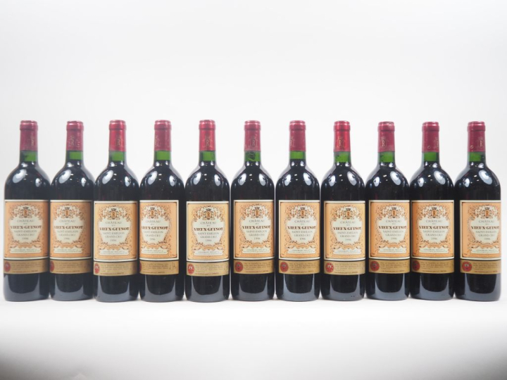 11 BOUTEILLES CHÂTEAU VIEUX GUINOT GC ST ÉMILION - 1998 