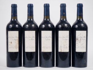 Vente aux enchères 5 BOUTEILLES LE CHAI BLEU D'ARSAC MARGAUX - 2001 - ES 