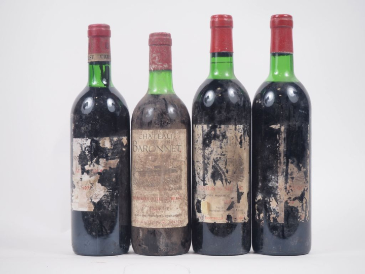 4 BOUTEILLES : 2 CHÂTEAU DUTRUCH MOULIS EN MÉDOC - 1 DE 1978/1 MILLÉSI