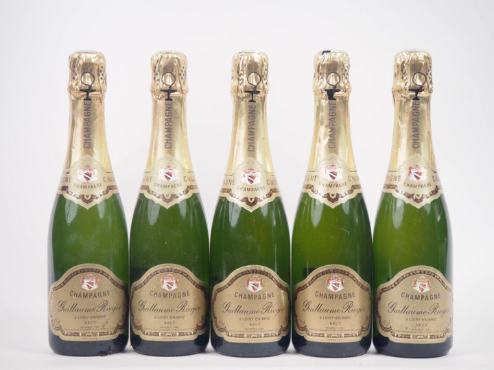 5 BOUTEILLES (37,5 cl) CHAMPAGNE GUILLAUME RIEGER 