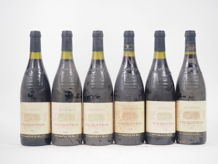 6 BOUTEILLES VACQUEYRAS BOISERAIE - 1999 - BS 
