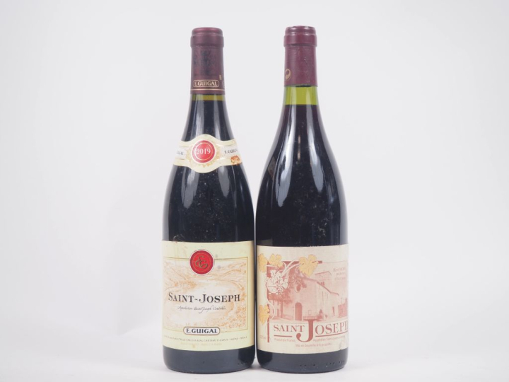 2 BOUTEILLE ST JOSEPH : 1 BORDÉ - 1999 / 1 GUIGAL - 2019