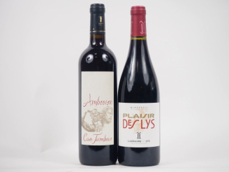 Vente aux enchères 2 BOUTEILLES : 1 BANYULS CAVE TAMBOUR AMBROISIE - 2008 / 1 MINERVOIS "