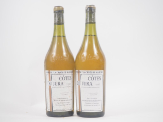 Vente aux enchères 2 BOUTEILLES CÔTES DU JURA DOMAINE LA CROIX DE MARCHE - 1993