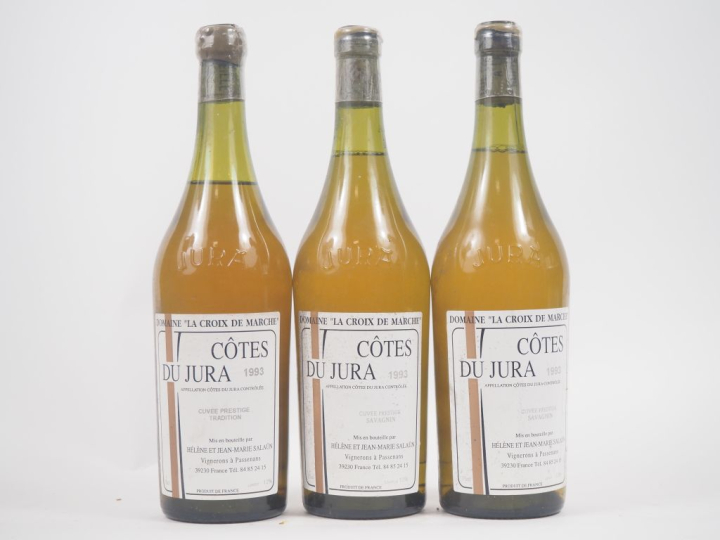 3 BOUTEILLES CÔTES DU JURA DOMAINE LA CROIX DE MARCHE "CUVÉE PRESTIGE 