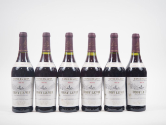 Vente aux enchères 6 BOUTEILLES CÔTES DU JURA "ROUGE FEU" USSY LE VIF HENRI MAIRE - 1998
