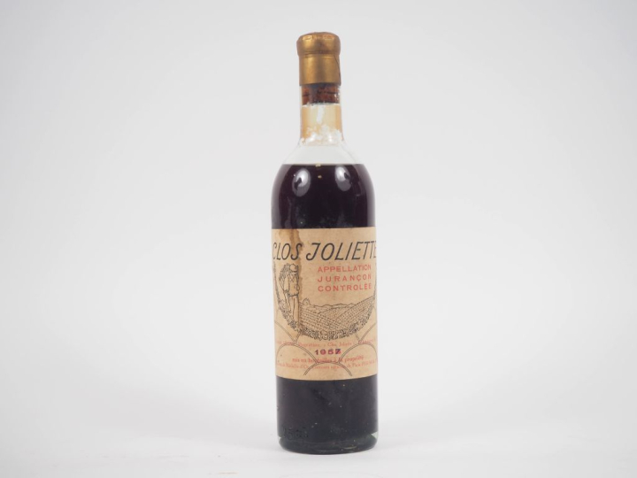 1 BOUTEILLE JURANÇON CLOS JOLIETTE - 1957 - MEP-BEP/MILLÉSIME MANUSCRI