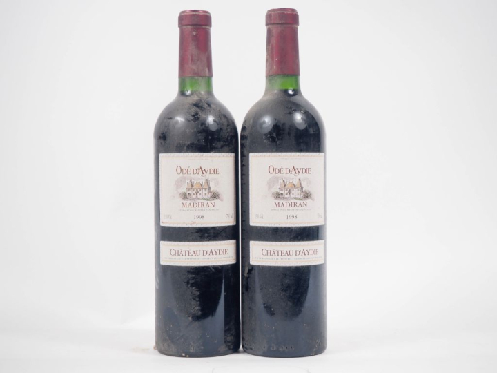 2 BOUTEILLES MADIRAN CHÂTEAU D'AYDIE "ODÉ D'AYDIE" - 1998