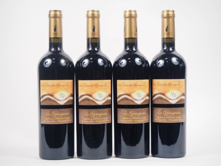 4 BOUTEILLES CAHORS LA BÉRANGERAIE "LA NUITS DES ROSSIGNOLS" - 2019