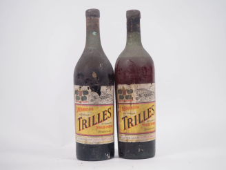 Vente aux enchères 2 VIEILLES BOUTEILLES VDN TRILLES - BS/1 NIVEAU BAS
