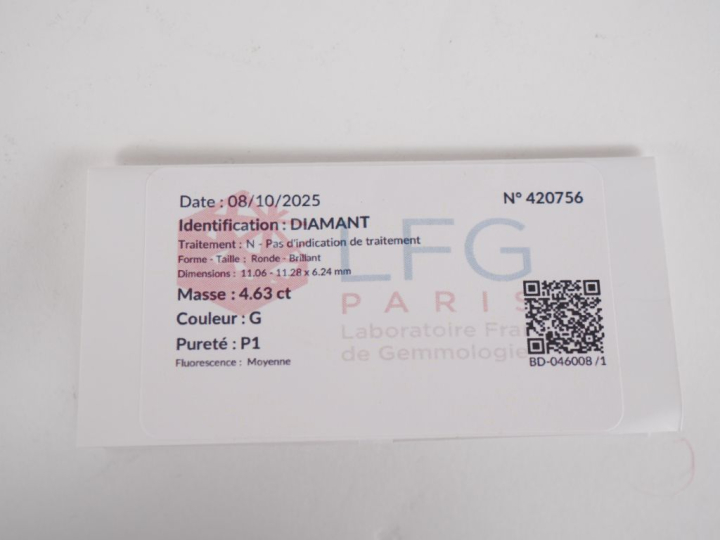 Bague Art déco en platine et or blanc 750, sertie en son centre d'un d