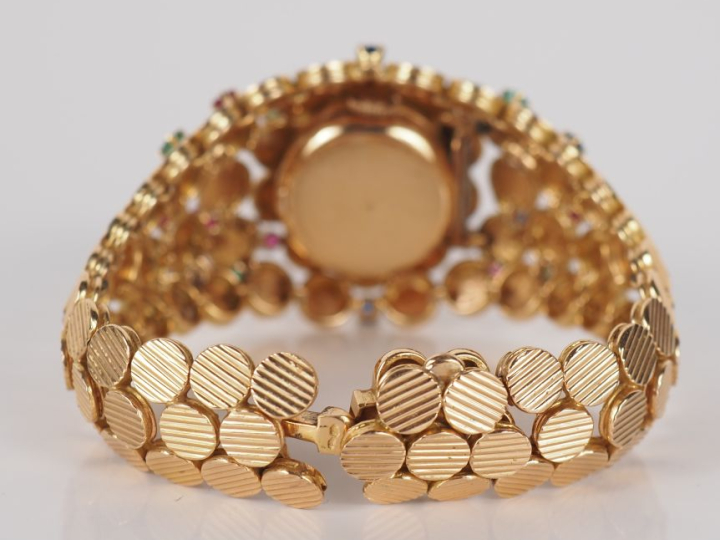 CHANTELOUP, à Paris Montre bracelet de dame à secret en or jaune 750, 