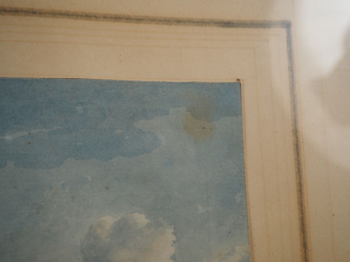 Louis-François CASSAS (1756 – 1827). "Vue de la citadelle de Homs" Cra