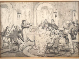 Vente aux enchères Jean-François BOSIO (1764-1827). "Incroyable et merveilleuses écoutant