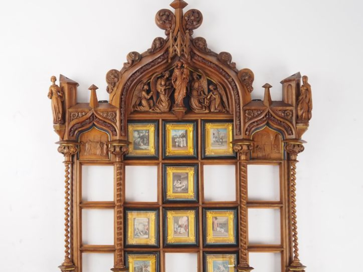 Louis LIOT. "Vie de Saint Bruno". Suite de 9 aquarelles, personnages e