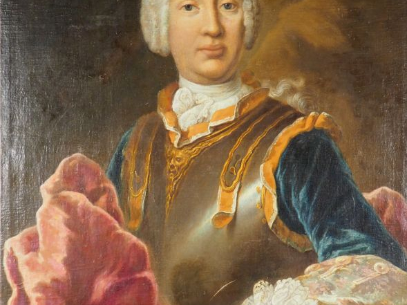 Ecole autrichienne du XVIIIe, suiveur de Martin van Mijtens. "Portrait