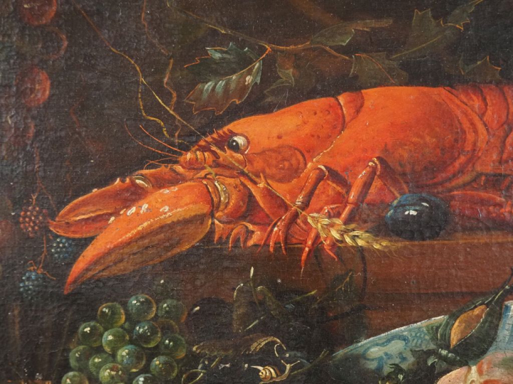 Paire d'Ecoles françaises dans le goût des Ecoles flamandes XVIIème. "