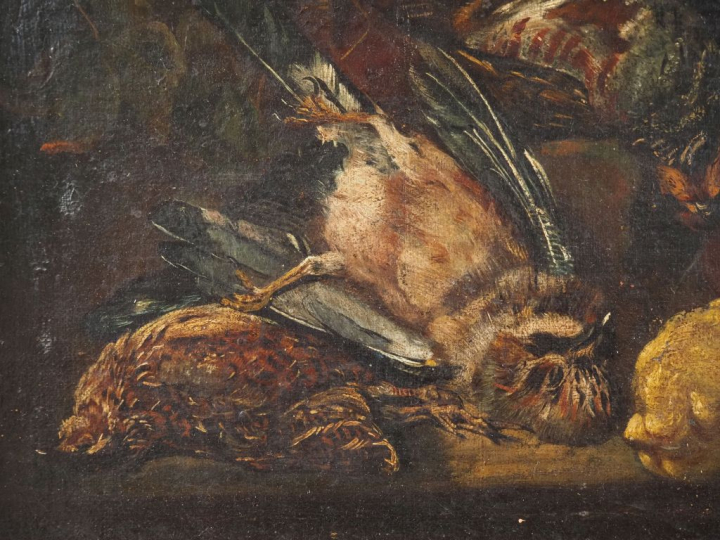 Paire d'Ecoles françaises dans le goût des Ecoles flamandes XVIIème. "