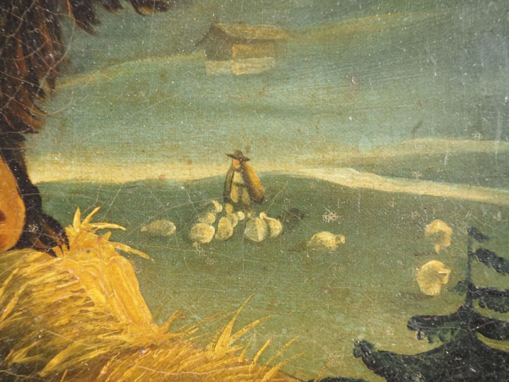 Gabriel Ludwig Lory ? Maison Alphonse Giroux. "Pastorale dans un paysa