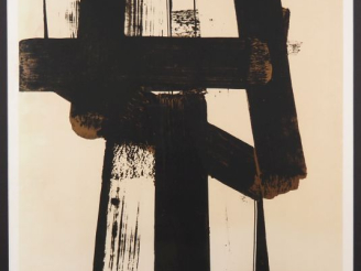 Vente aux enchères Pierre SOULAGES (1919-2022) Lithographie sur papier n°31, 1974. Numéro