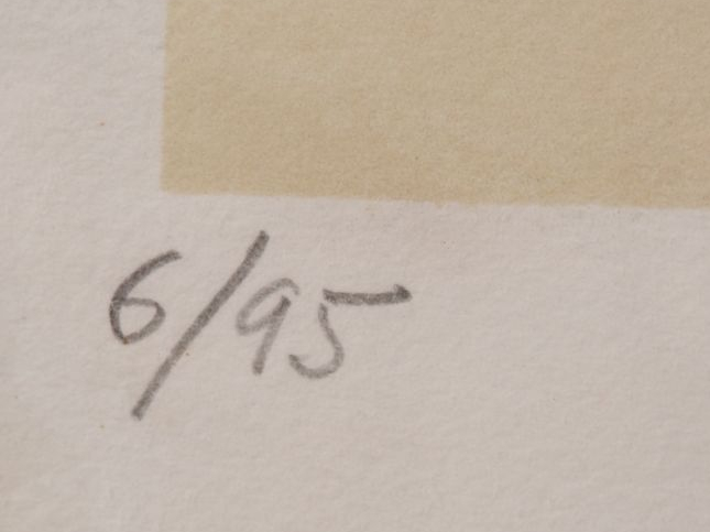 Pierre SOULAGES (1919-2022) Lithographie sur papier n°31, 1974. Numéro