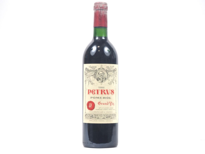 1 BOUTEILLE PETRUS POMEROL - 1986 - CAPSULE LÉGEREMENT CORRODÉE
