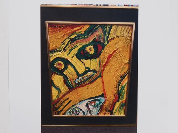 Bengt LINDSTRÖM. "Sans titre". Huile sur toile, signée en haut à gauch