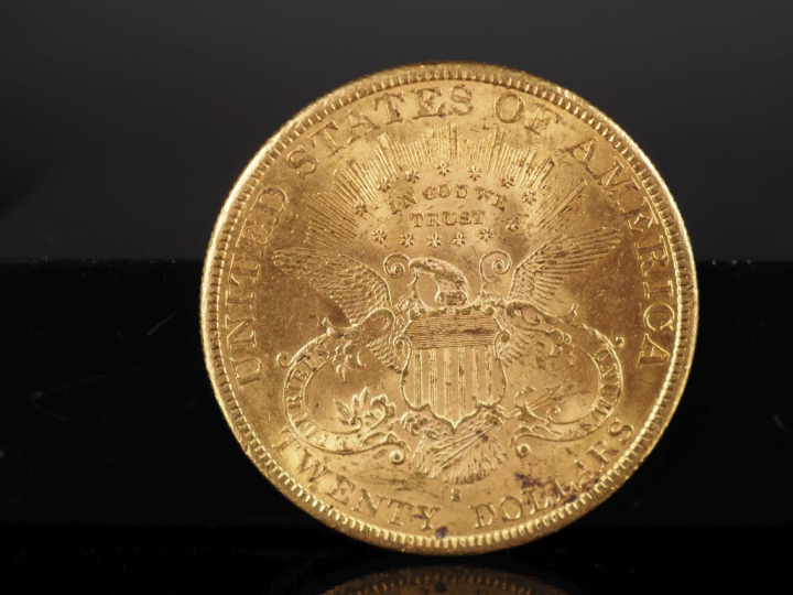 Pièce de 20 Dollars or, 1891-S. FRAIS ACHETEURS 5% TTC.