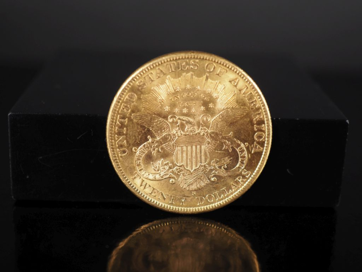 Pièce de 20 Dollars or, 1898-S. FRAIS ACHETEURS 5% TTC.